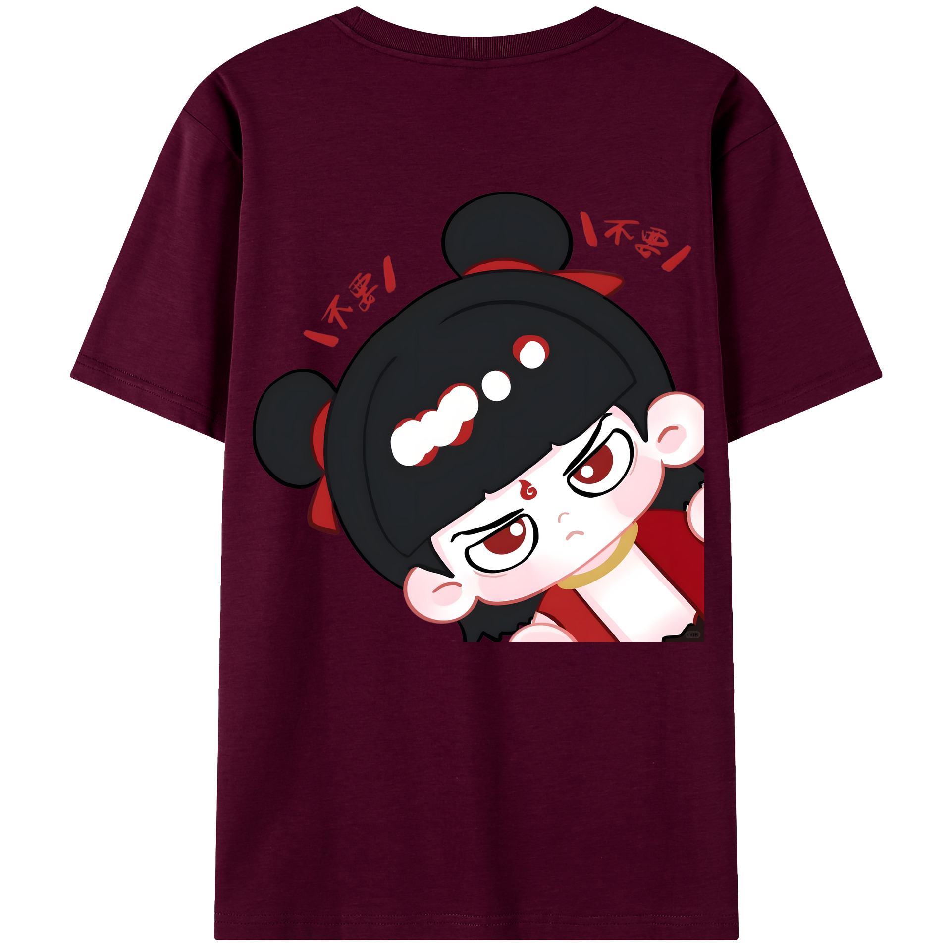 （画像用） Ne Zha 2 ナタ 魔童の大暴れ レディース半袖Tシャツ(バックプリント)